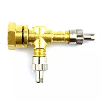 Тройник-адаптер клапана TPMS, отладка, 3-ходовые клапаны для прокачки шин из чистой меди, аксессуары для шин мотоциклов и автомобилей CHINA