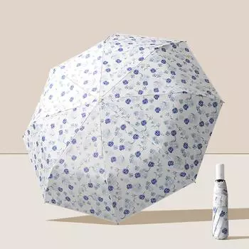 Тройной автоматический цветной солнцезащитный и УФ-защитный складной зонт от солнца, дождь и солнце, двойной зонт для женщин