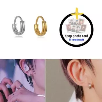 Тройной инлайн-пирсинг S серебряный