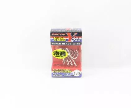 Тройной крючок Decoy Y-S22, размер 1/0 (8704)