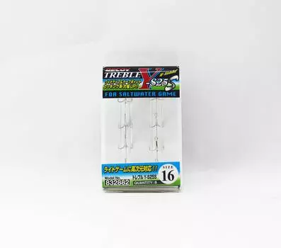 Тройной крючок Decoy Y-S25S, легкие тройные крючки для игры SW, размер 16 (2882)