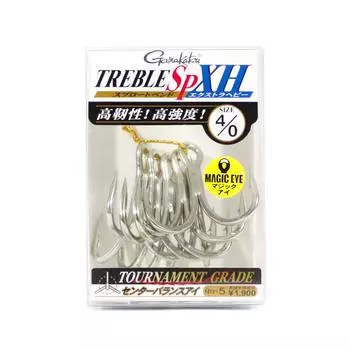 Тройной крючок Gamakatsu SP XH Hyper Shield, размер 4/0 (1189)