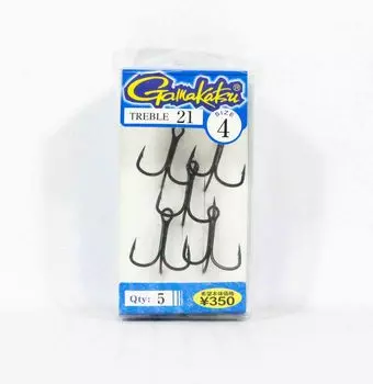 Тройной крючок Gamakatsu Treble 21 ZS-B, размер 4,5 В упаковке (5463)