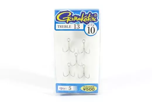 Тройной крючок Gamakatsu Тройной 13, Размер 10 (0456)