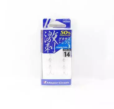 Тройной крючок Major Craft GHT-3TN Power 3, размер 14 (3278)