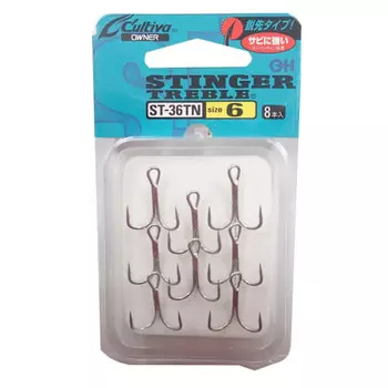Тройной крючок OWNER ST-36TN Stinger Triple Нет. 6 13995 Серебро