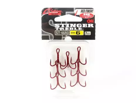 Тройной крючок Owner ST-46 RD, размер 6 (8997)