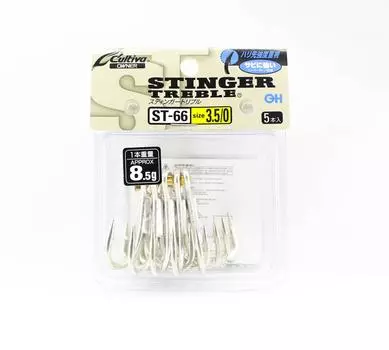 Тройной крючок Owner ST-66 TN 4X Heavy Duty, размер 3.5/0 (9918)