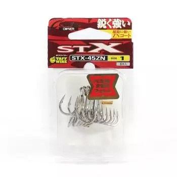 Тройной крючок Owner STX-45ZN, размер 1 (6265)