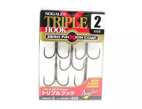 Тройной крючок Varivas Nogales с нулевым трением, размер 2 (0355)