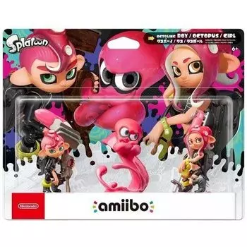 Тройной набор салфеток из микрофибры Amiibo lollo [Осьминог-девочка/Осьминог/Осьминог-мальчик] (Взвод серии) + (зарегистрированная торговая марка)