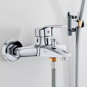 Тройной смеситель для душа, смеситель для ванны, однорычажный, хромированная отделка, душевой гарнитур