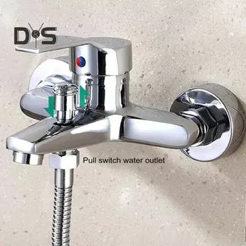 Тройной смеситель для душа, смеситель для ванны, однорычажный смеситель с хромированной отделкой, душевой гарнитур, простой в использовании смеситель с регулировкой температуры потока metal