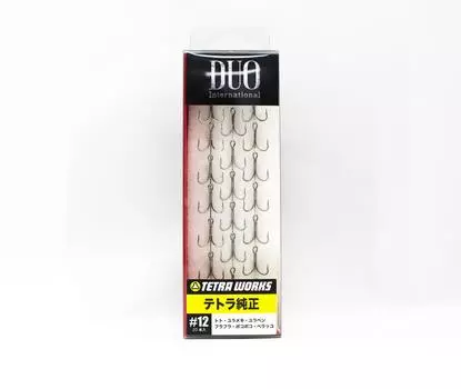 Тройные крючки Duo Tetra Works, оригинальный размер 12, в упаковке 20 шт. #12 (9916)