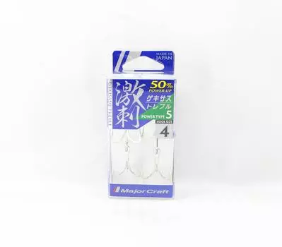 Тройные крючки Major Craft GHT-5TN, размер 4 4 шт./упаковка (3360)