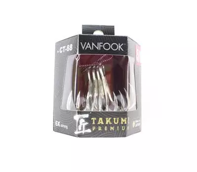 Тройные крючки Vanfook GT Takumi Premium, размер 5/0 (7487)