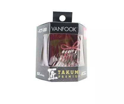 Тройные крючки Vanfook GT Takumi Premium, размер 1/0 (7449)