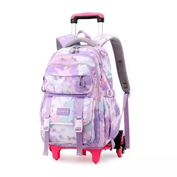 Trolley Bags School Bags Roller Student Backpack 6 Wheels (34*20*47CM)ZRY5193