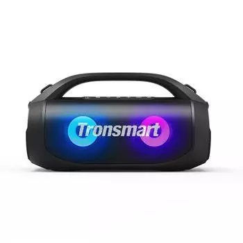 Tronsmart Bang SE Bluetooth-динамик для вечеринок, 3 режима освещения, 24 часа воспроизведения, водонепроницаемость IPX6 — черный