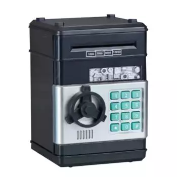 Tropchou Piggy Bank Dial Lock ATM Security Password Bank Bill Coin Savings Automatic (черный) чёрный