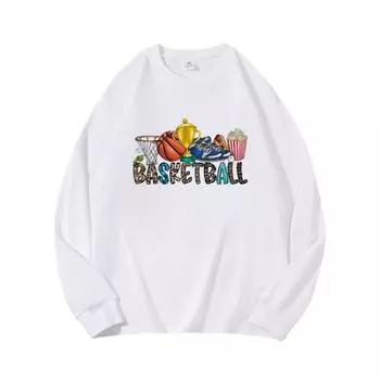TrophyAutumn Clothing Длинные рукава из чистого хлопка Новые мужские и женские топы, весенний внутренний слой, базовая рубашка, футболка с круглым вырезом и длинными рукавами M коричневый