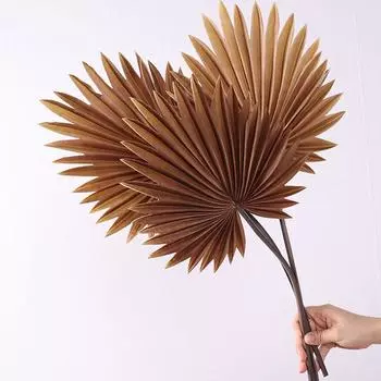 Тропические растения Пальмовая ветка ПУ Искусственное растение папоротника Офисное украшение рабочего стола зелёный