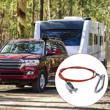 Трос безопасности для демонтажа прицепа с U-образным зажимом и карабином обеспечивает безопасную буксировочную поездку из нержавеющей стали высокого качества