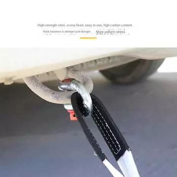 Трос для автомобильного прицепа, буксировочные тросы 6/12/18 тонн плюс толстый и широкий U-образный крюк, ремень для прицепа внедорожника, автомобильный ручной удерживающий трос, автомобильные инструменты