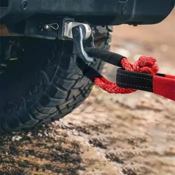 Трос для буксировки автомобиля и фургона, прочный трос для буксировки на дороге One Size жёлтый