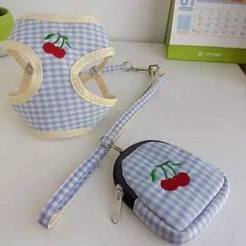 Трос для собак, поводок и шлейка для маленьких собак, поводок и шлейка для кошек, жилет для домашних животных, набор для собак M