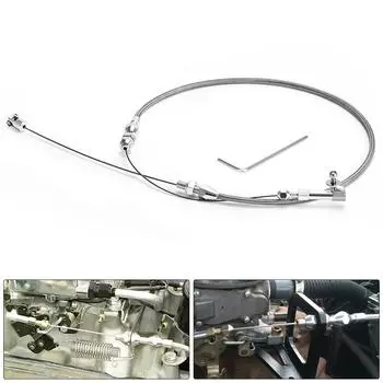Трос дроссельной заслонки 44 дюйма. Плетеный корпус из нержавеющей стали 24 дюйма. Карбюраторный привод EFI. Автомобильная педаль акселератора.