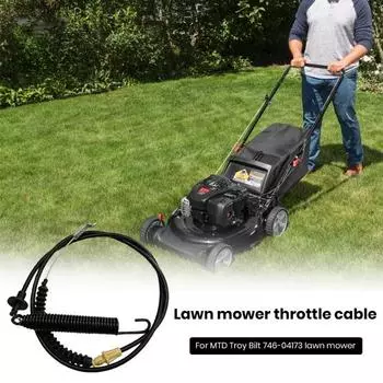 Трос дроссельной заслонки газонокосилки, кабель для зацепления, универсальный, простая установка, сменный шнур дроссельной заслонки, аксессуары для газонокосилки