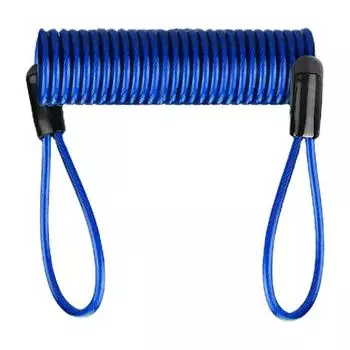 Трос напоминания о блокировке, трос блокировки диска для защиты от кражи, трос напоминания о пружине из стальной проволоки для скутера, мотоцикла красный