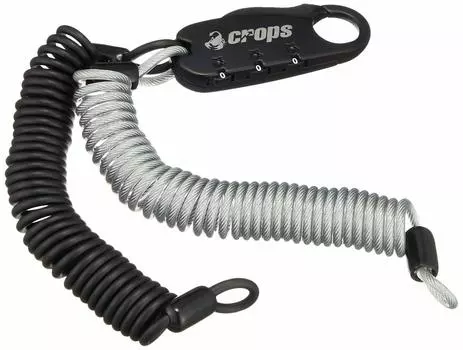 Тросовый замок с двойной спиралью Crops Q3DUO Macho HEAVY METAL