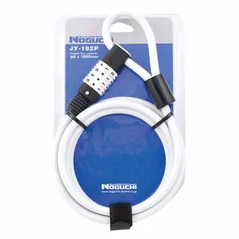 Тросовый замок с переменным кодом Noguchi x 1800 мм [JY-182P] Белый, 8 белый