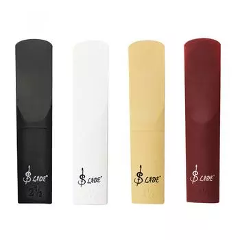 Трость для альт-саксофона, полимерные трости, прочность 2,5, аксессуары для саксофона, 4 цвета на выбор чёрный