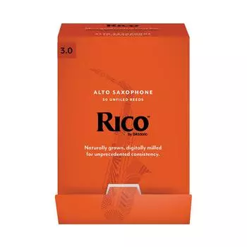 Трость для альт-саксофона RICO, 50 штук D Addario D Addario RJA0130-B50 [Твёрдость 3,0] (индивидуально завернутый) []