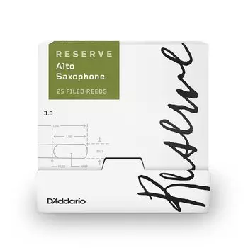 Трость для альт-саксофона WoodWinds RESERVE 25 штук D Addario D Addario DJR0130-B25 [Твёрдость 3,0] (индивидуально завернутый) []