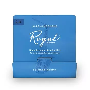 Трость для альт-саксофона WoodWinds ROYAL 25 штук D Addario D Addario RJB0120-B25 [Твёрдость 2,0] (индивидуально завернутый) []