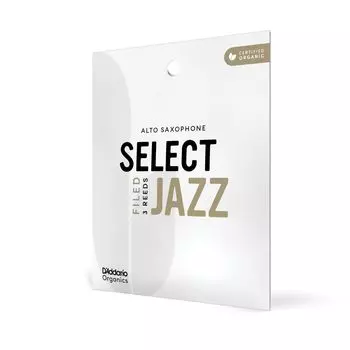 Трость для альт-саксофона WoodWinds, сертифицированная USDA Organic, SELECT JAZZ FILED ORSF03ASX2H, 3 предмета, D Addario D Addario [Твердость 2H] [] чёрный