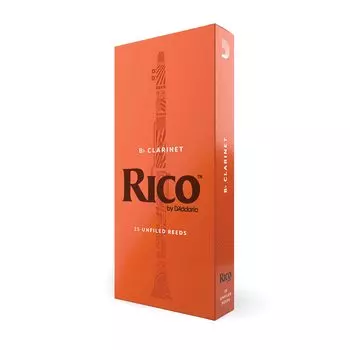 Трость для деревянных духовых инструментов для кларнета Bb RICO RCA2530 25 штук D Addario D Addario [Твёрдость 3,0] []