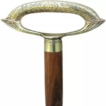 Трость для ходьбы дизайнерская ручная работа в викторианском стиле для мужчин и женщин из латуни и дерева, стильная трость для ходьбы для взрослых, унисекс, поддержка колена для пожилых людей, идеальная