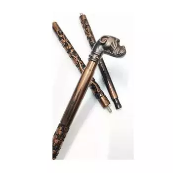 Трость для ходьбы для мужчин и женщин, трость с ручкой в виде головы быка, крутая трость для ходьбы