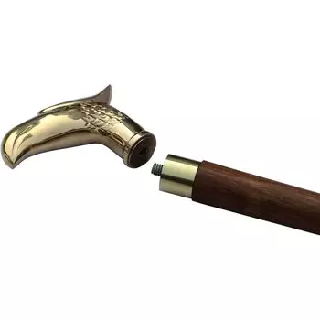 Трость для ходьбы Eagle - Редкая деревянная трость с головой орла для мужчин и женщин - Трости и трости с металлической латунью