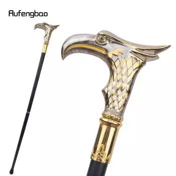 Трость для ходьбы Golden White Eagle, декоративная, вампирская, косплей, винтажная, модная, для вечеринки, посох для Хэллоуина, 89 см