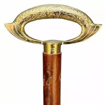 Трость для ходьбы из дерева в стиле стимпанк в викторианском стиле из латуни – 93,98 см как