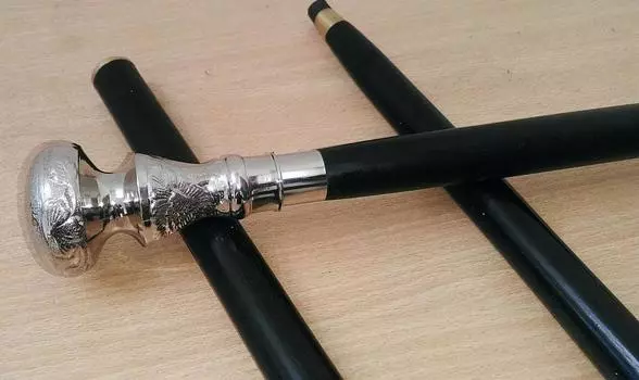 Трость для ходьбы из латуни с дизайнерской ручкой в античном стиле в викторианском стиле M аэро