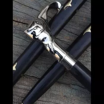 Трость для ходьбы, латунная ручка, деревянная винтажная дизайнерская антикварная викторианская стиль M аэро