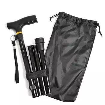 Трость для ходьбы, регулируемая складная трость, алюминиевая трость с эргономичной ручкой для мужчин, женщин, пожилых людей с ограниченными возможностями, беременных