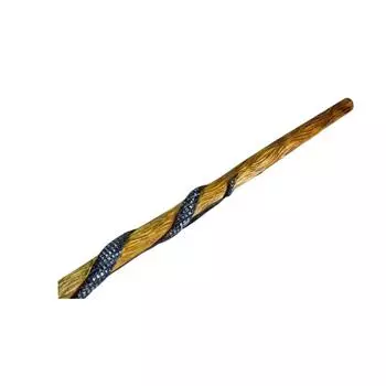 Трость для ходьбы, трость из дерева, резная трость ручной работы, походная трость, подарок (Змея новая)